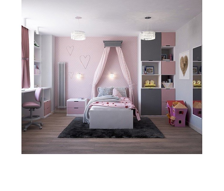 Mädchenzimmer mit Himmelbett - © Vika Glitter via pixabay