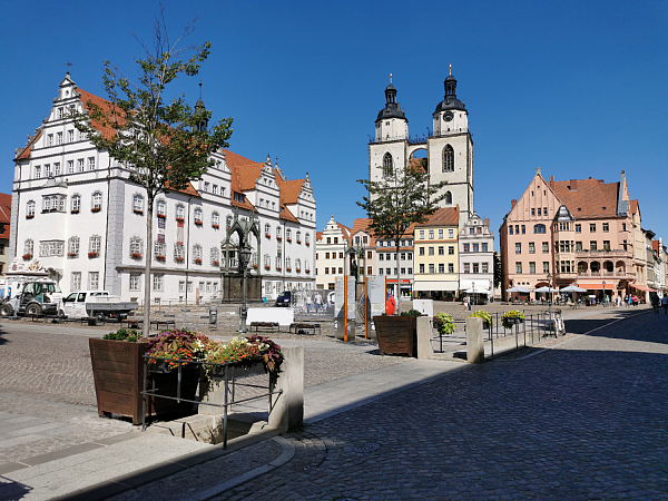 Der Marktplatz der Lutherstadt Wittenberg (Symbolfoto) - Adobe Stock, Stefan_Weis