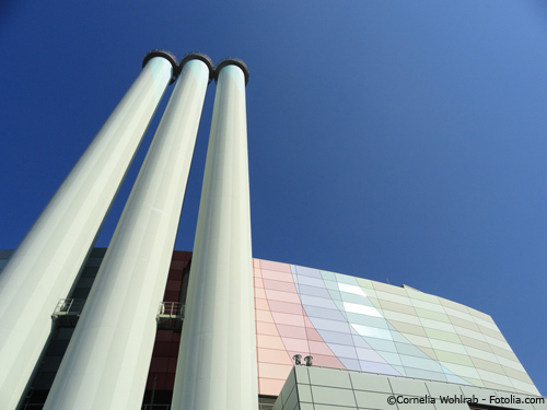 Die DREWAG als größter Energielieferant hat eine der größten Hallenflächen in Dresdens Zentrum